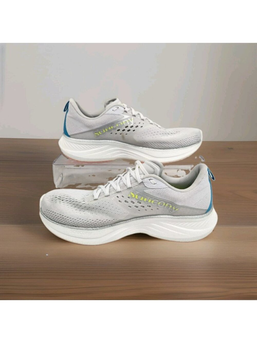 Saucony Ride 17 Sneakers Mens 13 Grey White Running Athletic Shoes S20924-218